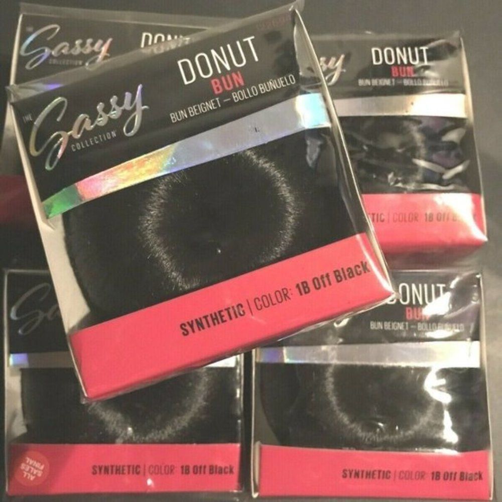 Donut Hair Bun Black 3-1/4" Syn Hair Beignet